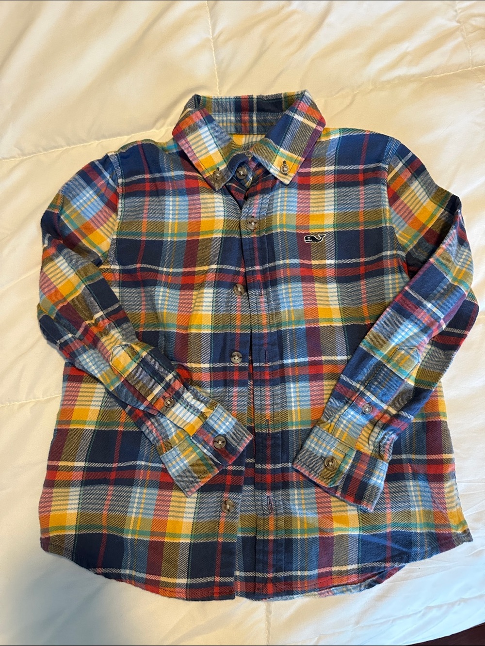 Vineyard Vines Multicolor Plaid Flannel Button-Down Shirt